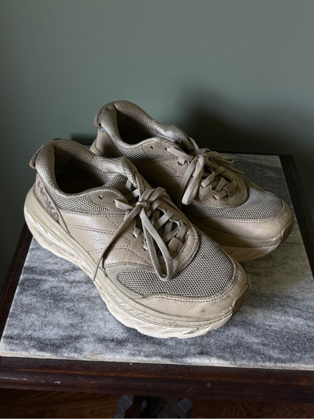 Hoka Bondi L - Tan - Size USW6